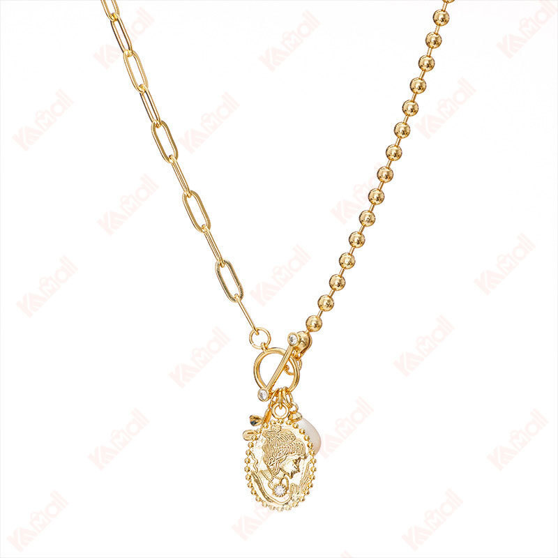 feminine necklaces olive branch pearls